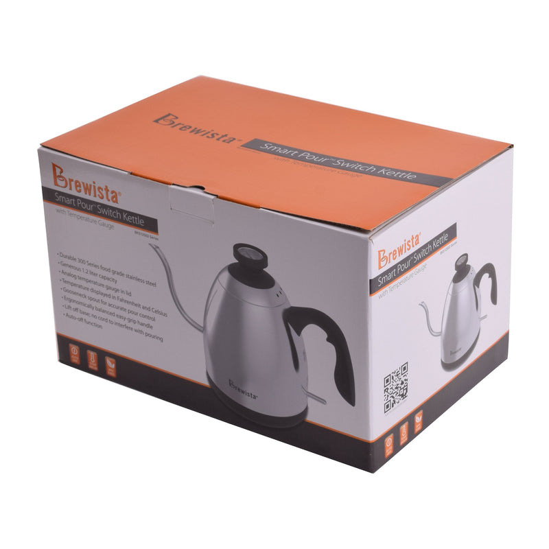Smart Pour™ 1.2L Gooseneck Electric Switch Kettle - Stainless Steel